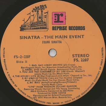 LP Frank Sinatra: The Main Event (Live)