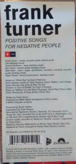 LP Frank Turner: Positive Songs For Negative People LTD | PIC