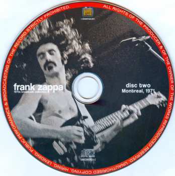 6CD/Dobozkészlet Frank Zappa: 1970s Broadcast Collection