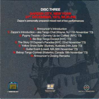 6CD/Dobozkészlet Frank Zappa: 1970s Broadcast Collection