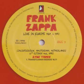 6LP/Dobozkészlet Frank Zappa: Live In Europe 1967 To 1970 NUM | CLR
