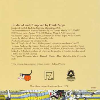 CD Frank Zappa: One Size Fits All