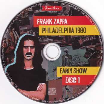 4CD/Dobozkészlet Frank Zappa: Philadelphia 1980
