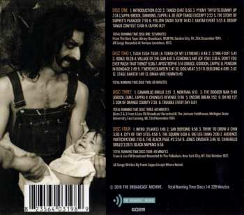 4CD/Dobozkészlet Frank Zappa: The Broadcast Archives