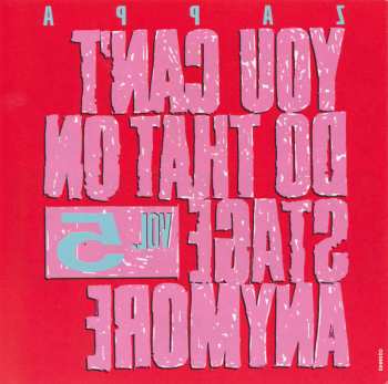 2CD Frank Zappa: You Can't Do That On Stage Anymore Vol. 5