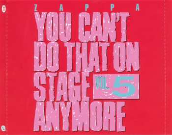 2CD Frank Zappa: You Can't Do That On Stage Anymore Vol. 5