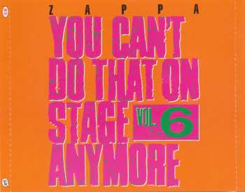 2CD Frank Zappa: You Can't Do That On Stage Anymore Vol. 6