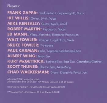 4LP/Dobozkészlet Frank Zappa: Zappa '88: The Last U.S. Show CLR | LTD