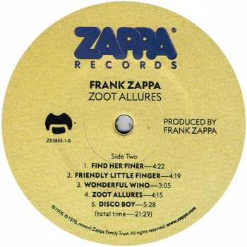 LP Frank Zappa: Zoot Allures