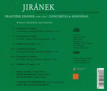 CD Collegium Marianum: Concertos & Sinfonias