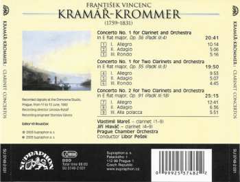 CD František Vincenc Kramář - Krommer: Clarinet Concerto / Concertos For 2 Clarinets