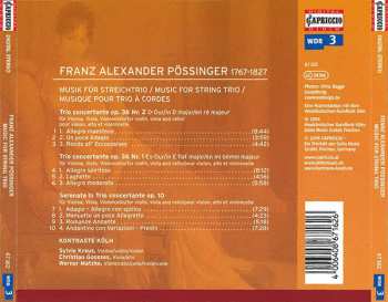 CD Franz Alexander Pössinger: Trio Concertante Op. 36 Nos. 1-2 / Serenata Op. 10