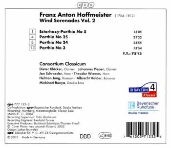 CD Franz Anton Hoffmeister: Wind Serenades Vol. 2