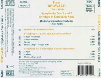 CD Franz Berwald: Symphonies, No. 1 "Sinfonie Sérieuse" No. 2 "Sinfonie Capricieuse"