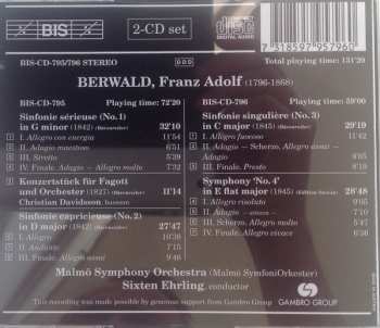 2CD Franz Berwald: The Four Symphonies - Konzertstück For Bassoon & Orchestra