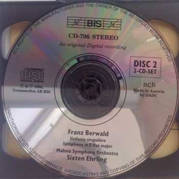 2CD Franz Berwald: The Four Symphonies - Konzertstück For Bassoon & Orchestra
