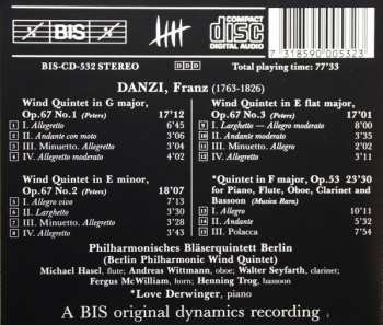 CD Love Derwinger: Volume 3 - Wind Quintets, Op. 67 Nos. 1-3 / Quintet For Piano And Wind, Op. 53