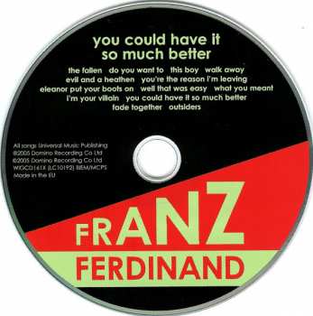 CD/2DVD Franz Ferdinand: You Could Have It So Much Better LTD