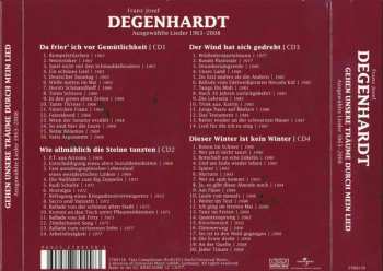 4CD Franz Josef Degenhardt: Gehen Unsere Träume Durch Mein Lied - Ausgewählte Lieder 1963 - 2008 DIGI