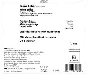 2CD Chor Des Bayerischen Rundfunks: Friederike
