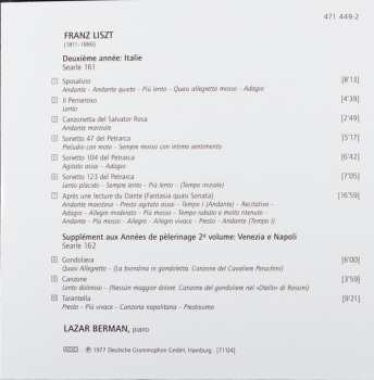 3CD/Dobozkészlet Franz Liszt: Années De Pèlerinage - Complete Recording