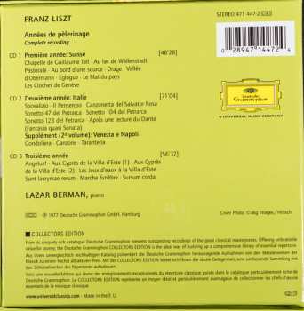 3CD/Dobozkészlet Franz Liszt: Années De Pèlerinage - Complete Recording