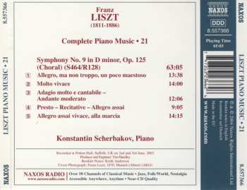 CD Franz Liszt: Beethoven: Symphony No. 9 (Piano Transcription)
