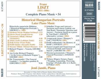 CD Franz Liszt: Historical Hungarian Portraits