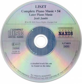 CD Franz Liszt: Historical Hungarian Portraits