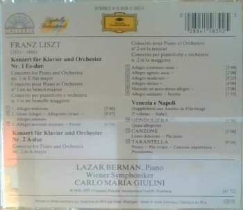 CD Franz Liszt: Klavierkonzerte Nr. 1 & 2 / "Venezia E Napoli": Gondoliera, Canzone & Tarantella