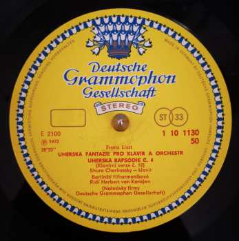 LP Berliner Philharmoniker: Mazeppa · Ungarische Fantasie · Ungarische Rhapsodien Nr. 4 Und Nr. 5