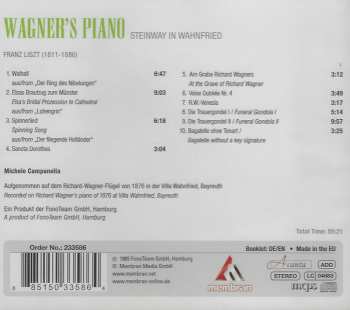 CD Franz Liszt: Wagner's Piano - Steinway In Wahnfried