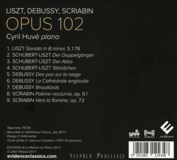 CD Claude Debussy: Opus 102