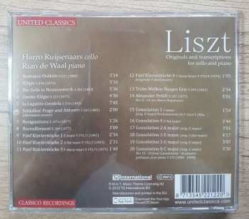 CD Franz Liszt: Originals And Transcriptions For Cello And Piano