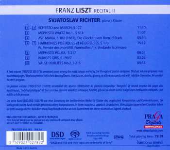 SACD Franz Liszt: Scherzo And March • Harmonies Poétiques Et Religieuses Nos.4, 7, 9 • Méphisto-Waltz No.1 • Ave Maria • Méphisto-Polka •  Nuages Gris • Valse Oubliée No.2 (Liszt II) LTD