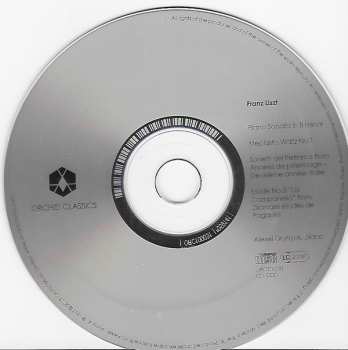 CD Franz Liszt: Sonata In B Minor, Petrarch Sonnets, Mephisto-Waltz, La Campanella