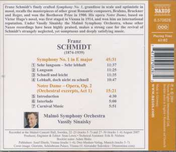 CD Franz Schmidt: Symphony No. 1 Notre Dame (Introduction, Intermezzo And Carnival Music)