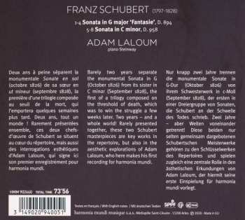 CD Franz Schubert: 894 & 958 Piano Sonatas