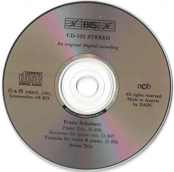 4CD Franz Schubert: The Complete Chamber Music For Piano And Strings