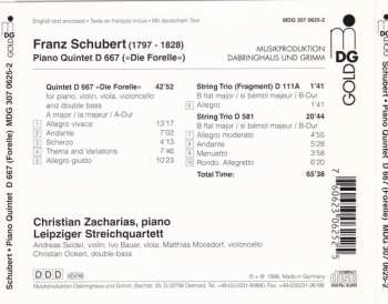 CD Franz Schubert: Piano Quintet D667 (Forelle) / String Trios D 581 & D 111A (Fragment)