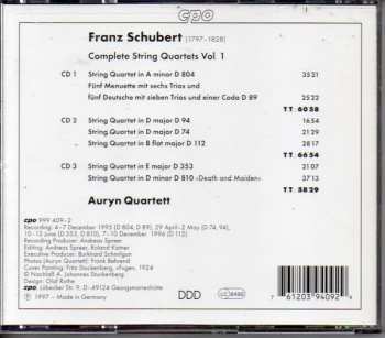 6CD/Dobozkészlet Franz Schubert: Complete String Quartets 