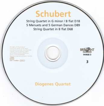 7CD/Dobozkészlet Franz Schubert: Complete String Quartets
