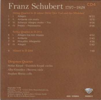 7CD/Dobozkészlet Franz Schubert: Complete String Quartets