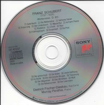 CD Franz Schubert: Winterreise D.911