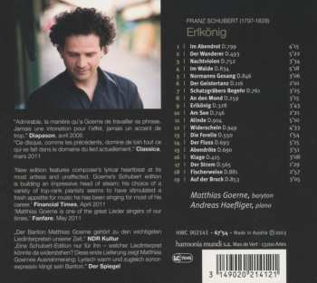 CD Franz Schubert: Erlkönig