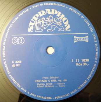 LP Franz Schubert: Houslové Skladby