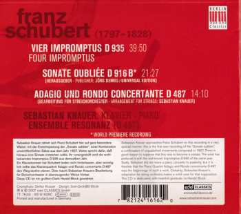 CD Franz Schubert: Impromptus D 935 / Sonate Oubliée D 916 B / Adagio Und Rondo / Concertante D 487 DIGI