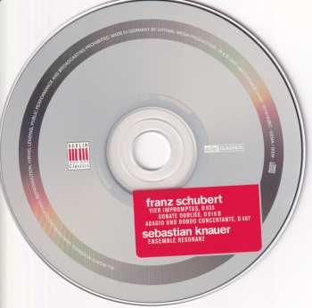 CD Franz Schubert: Impromptus D 935 / Sonate Oubliée D 916 B / Adagio Und Rondo / Concertante D 487 DIGI
