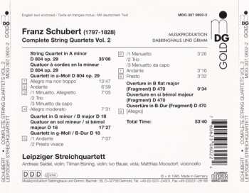 CD Franz Schubert: Complete String Quartets (String Quartet A Minor Op. 29 ∙ D 804 / String Quartet G Minor /B Flat Major ∙ D 18 / Overture B Flat Major (Fragment) ∙ D 470)