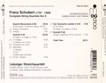 CD Franz Schubert: Complete String Quartets (String Quartet B Flat Major D 68 / String Quartet C Major D 46)
